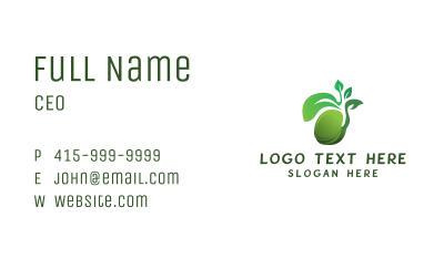 Green Seedling Plant Business Card Image Preview