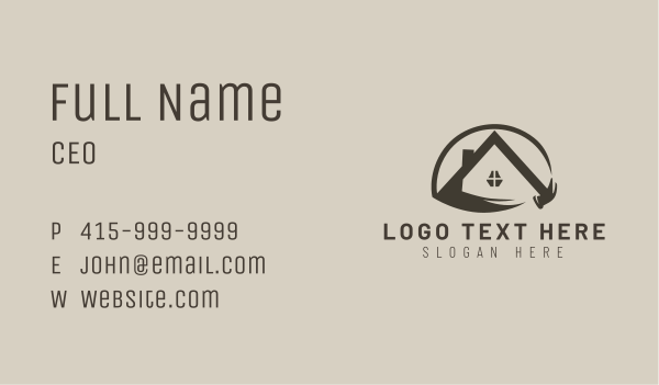 Home Roof Builder Business Card Design Image Preview