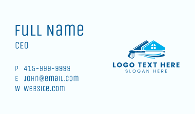 Home Cleaning Pressure Washer Business Card Image Preview