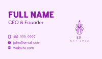 Minimalist Purple Wine Bottle Business Card Image Preview