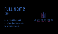 Radio Podcast Mic Business Card Image Preview