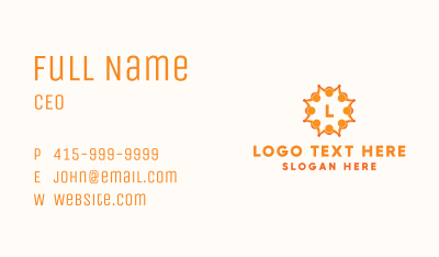 Social Community Letter Business Card Image Preview