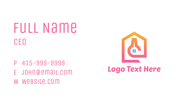 Pink Lab House Business Card Design Image Preview