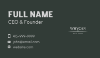 Elegant Generic Wordmark Business Card Image Preview