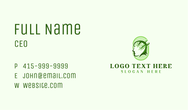 Mind Person Tree Business Card Design Image Preview