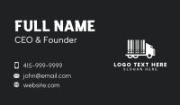 Barcode Trucking Company  Business Card Image Preview