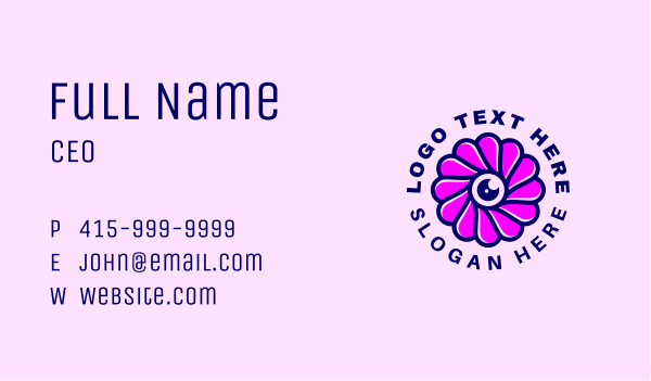 Eye Flower Ophthalmology Business Card Design Image Preview