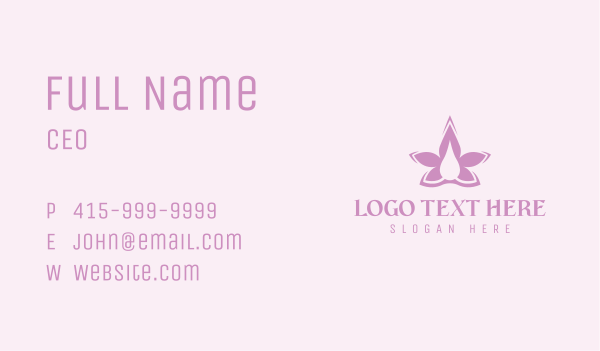 Flower Lavender Oil Business Card Design Image Preview