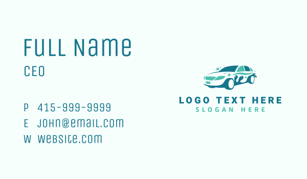 Sedan Car Cleaning Business Card Design Image Preview