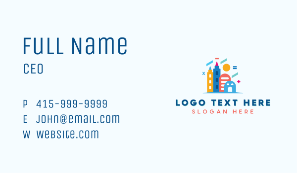 Kids Learning Daycare Business Card Design Image Preview