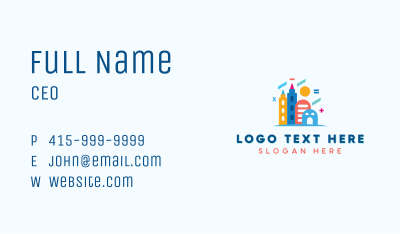 Kids Learning Daycare Business Card Image Preview