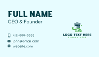 Sustainable Leaf Trash Bin Business Card Preview