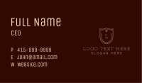 Shield Key Wreath School Business Card Image Preview
