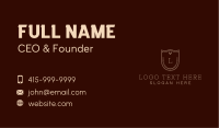Shield Key Wreath School Business Card Image Preview