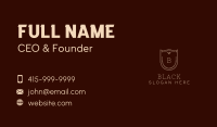 Shield Key Wreath School Business Card Image Preview