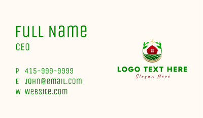 Nature Farm House Business Card Image Preview