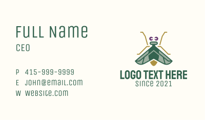 Garden Insect  Business Card