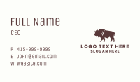 Animal Bison Wildlife Business Card Image Preview
