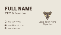Triangular Water Buffalo Business Card Image Preview