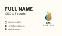 Eco Leaf Chart Business Card Image Preview