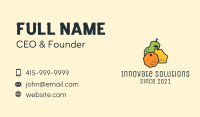 Geometric Fresh Fruit Business Card Image Preview
