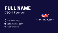 USA Map Flag Business Card Image Preview