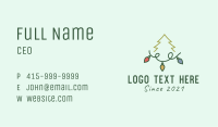 Holiday Christmas Lights Business Card Image Preview