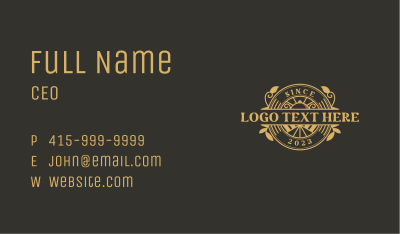 Luxury Fine Dining Restaurant  Business Card Image Preview