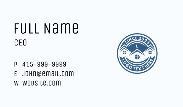 Roof Village Homes Business Card Design Image Preview