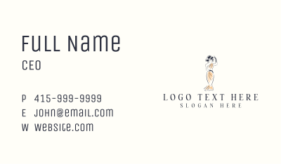 Elegant Fashion Woman Business Card Image Preview