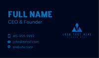 Cyber Tech Letter V Business Card Image Preview