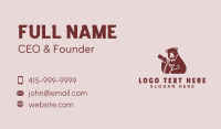 Red Bear Cocktail Bar Business Card Preview