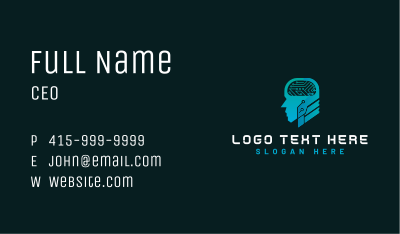 Human Technology Brain Business Card Image Preview