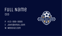 Soccer Ball Shield Business Card Image Preview