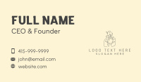 Hand Gentle Feminine Business Card Design