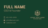 Christmas Tree Badge  Business Card Design