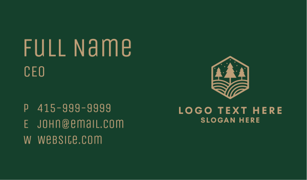 Christmas Tree Badge  Business Card Design Image Preview