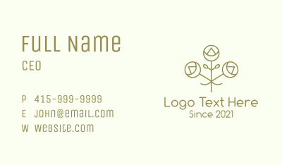 Minimalist Decorative Flower Business Card Image Preview
