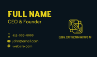 Yellow Mobile Device Business Card Image Preview