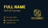 Yellow Mobile Device Business Card Image Preview