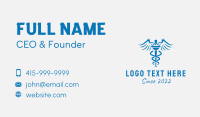 Medical Pharmacy Caduceus Business Card Image Preview