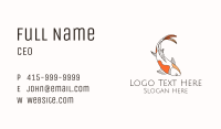 Minimalist Koi Fish Business Card Image Preview