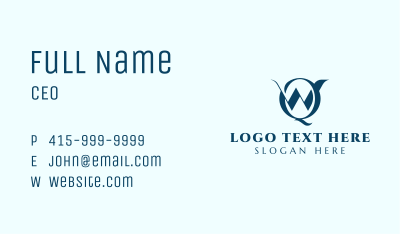Marketing Firm W & Q Business Card Image Preview