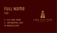 Traditional Hindu Temple Tower Business Card Image Preview