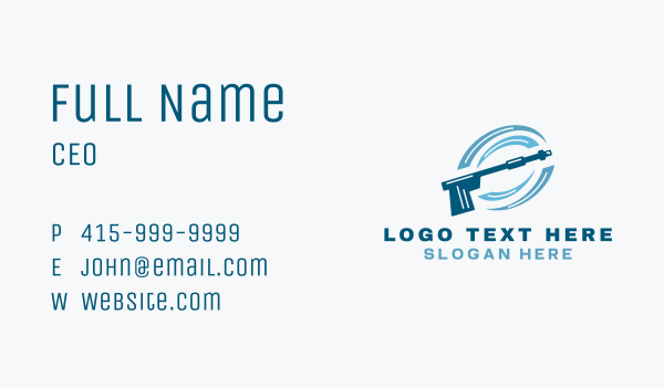 Water Pressure Washing  Business Card Design Image Preview
