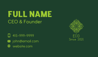 Green Spring Leaf Business Card Image Preview