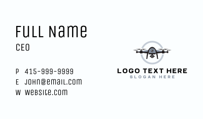 Camera Drone Videography Business Card Image Preview
