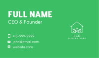 White Eco House Business Card Image Preview