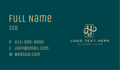 Fancy Cursive Business Business Card Image Preview