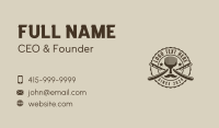 Mustache Shave Razor Business Card Preview